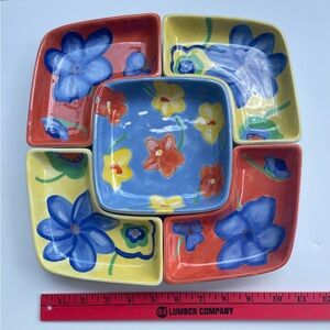 2004 Avon De Cadeaux chip and dip or relish tray